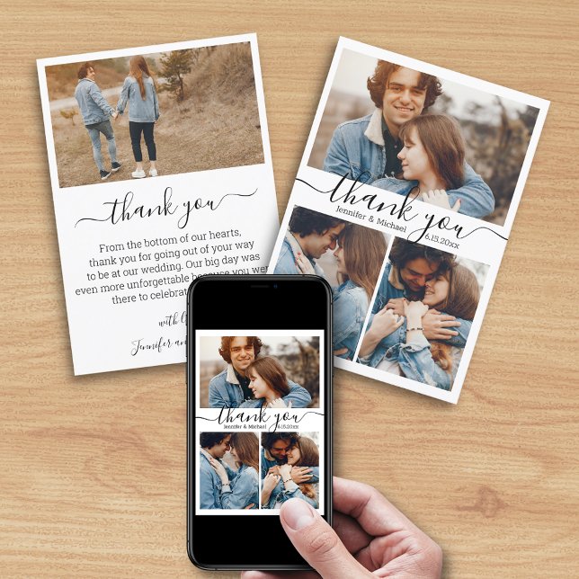 bedanken sich bei bedankt für 4 Fotos Collage Hoch Karte (Von Creator hochgeladen)