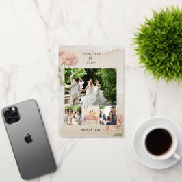 Bedankungskarte Foto-Ehe Grußkarte Mit Foliendruck