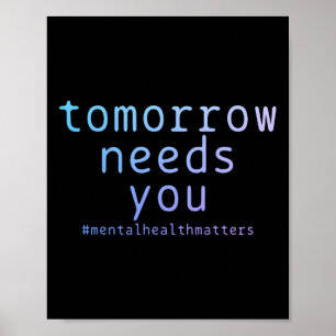 Bedarf Psychische Gesundheitsprobleme Selbstmordbe Poster