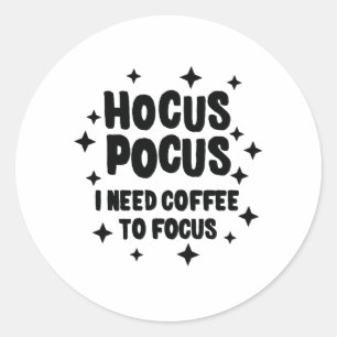 Bedarfs-Kaffee des Hokuspokus-I, zum des Runder Aufkleber