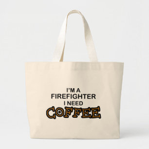 Bedarfs-Kaffee - Feuerwehrmann Jumbo Stoffbeutel