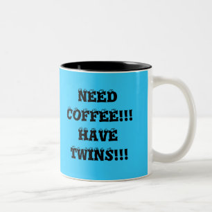 BEDARFS-KAFFEE!!!  HABEN SIE ZWILLINGE!!! ZWEIFARBIGE TASSE