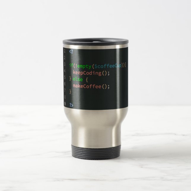 Bedarfs-Kaffee-Tasse - PHP-Computerprogrammierer Reisebecher (Mittel)