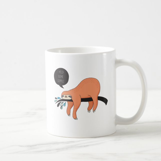 Bedarfs-Kaffeeniedliche Sloth-Tasse Kaffeetasse (Rechts)