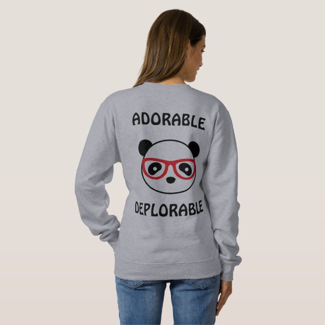 Bedauerlicher Hoodie - Panda Bear Deplorable Leon (Schwarz voll)