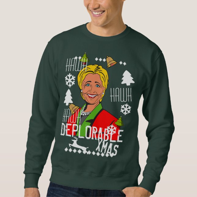Bedauernswerte hässliche Weihnachtsstrickjacke Sweatshirt (Vorderseite)