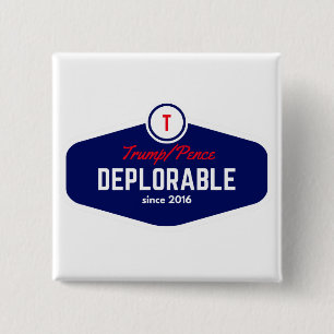 bedauernswerter Knopf des Trumpfs Button