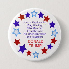 Bedauernswerter Trumpf-Anhänger-Knopf Button