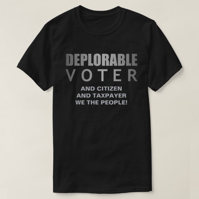 Bedauernswerter Wähler-Bürger-Steuerzahler wir die T-Shirt (Design vorne)