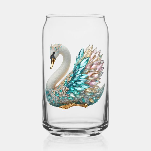 Bedazzled Diamond Swan Gold Crystal Bling (Recto)