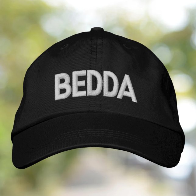 Bedda (schön) Funny Italian Sicilian Bestickte Baseballkappe (Von Creator hochgeladen)
