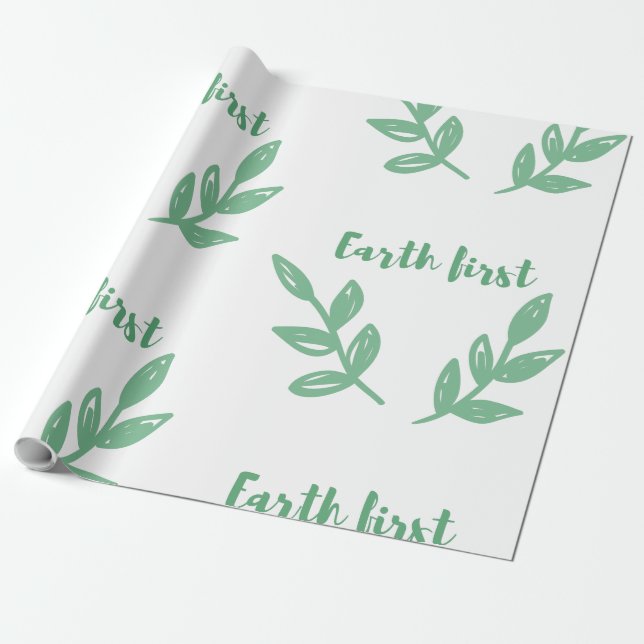 Bedecken Sie zuerst/ökologisch mit Erde, stellen Geschenkpapier (Ungerollt)