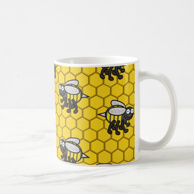 Bedeckt in Bienen-Tasse 2 Kaffeetasse (Rechts)