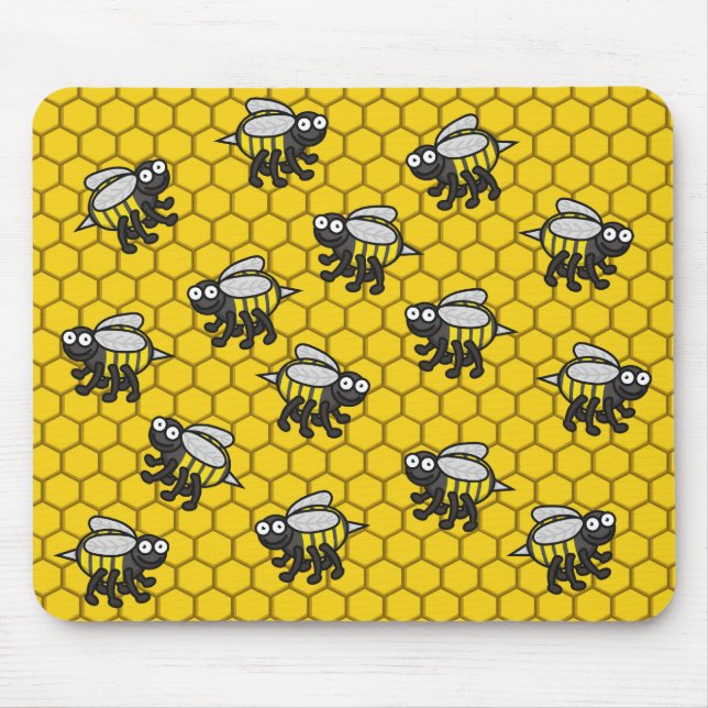 Bedeckt in den Bienen Mousepad 2 (Vorne)