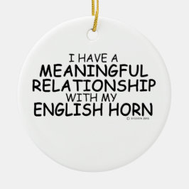 Bedeutende Beziehung Englisch Horn Keramik Ornament