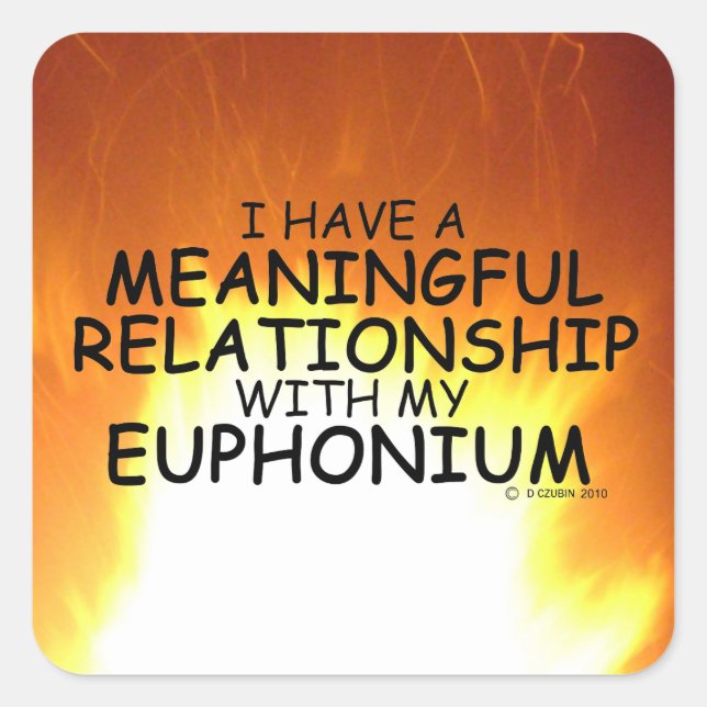 Bedeutende Beziehung Euphonium Square Sticker (Vorderseite)
