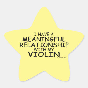 Bedeutende Beziehung Violin Star Sticker