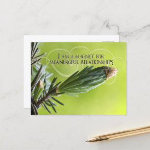 "Bedeutende Beziehungen" Motivation Affirmation Postkarte