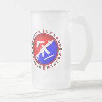 Bedeutende Liga-Zombie-Mörder-Logo-Tasse