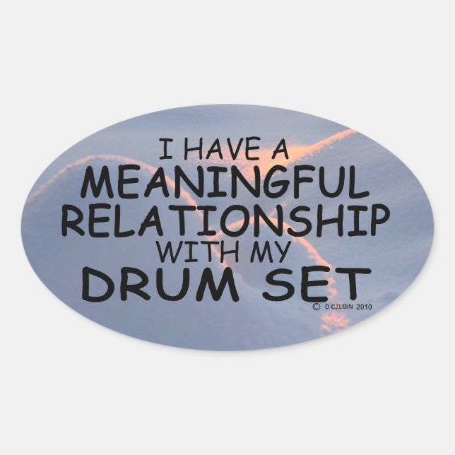 Bedeutende Relationship-Trommelkassette Set Oval S Ovaler Aufkleber (Vorderseite)