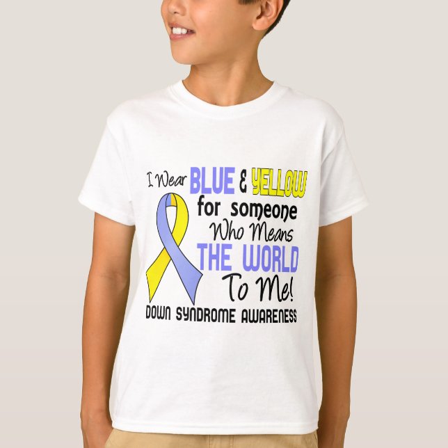 Bedeutet die Welt zu mir 2 Down-Syndrom T-Shirt (Vorderseite)