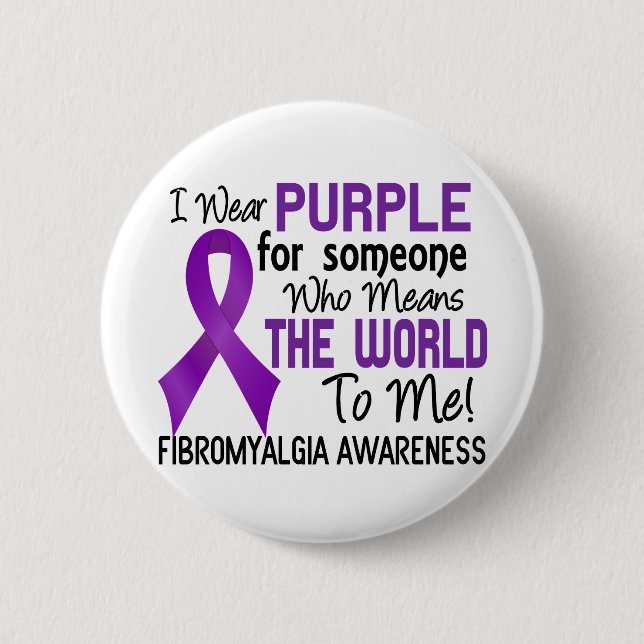 Bedeutet die Welt zu mir Fibromyalgia 2 Button (Vorderseite)