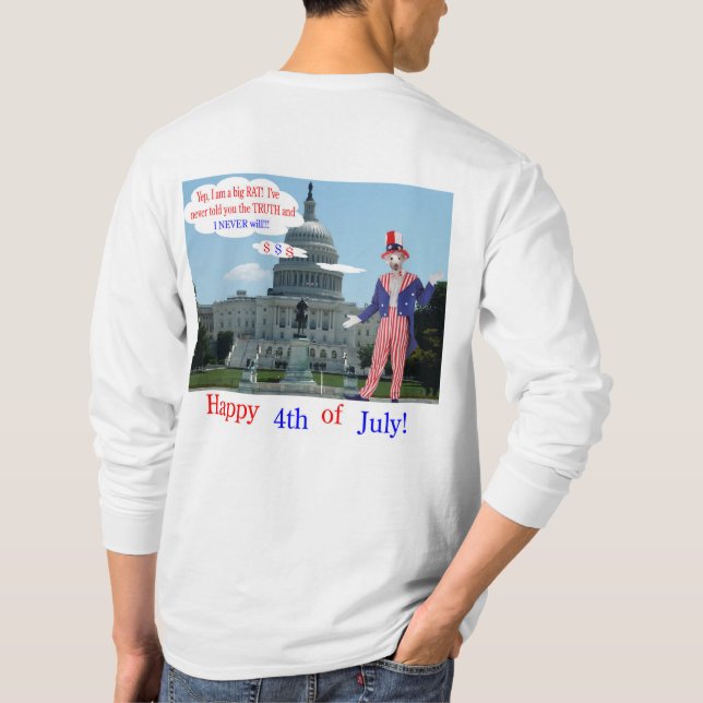 bedeutet langärmeliges Abschlagen. Glücklicher 4.  T-Shirt (Rückseite)