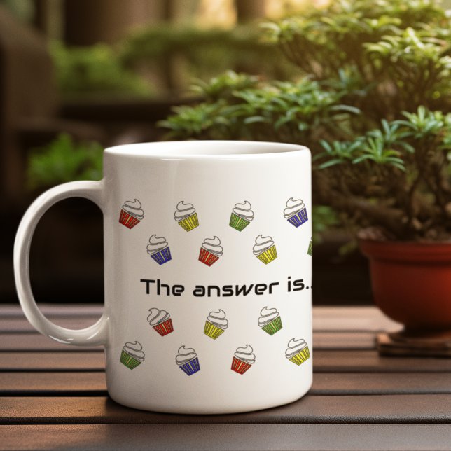 Bedeutung des Lebens 42 Kuchen Kaffeetasse (Classic white mug option)