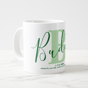 Bedeutung des Namens Buddy Monogramm Hundebesitzer Jumbo-Tasse