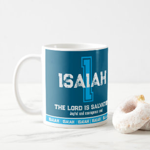 Bedeutung des Namens Isaiah Sport-Monogramm blau Kaffeetasse