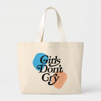 Bedeutung Farbige "Girl Don't Cry" Jumbo Stoffbeutel