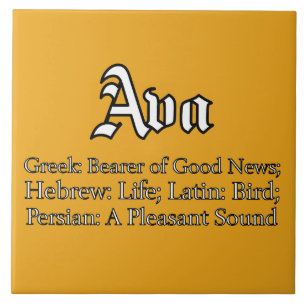 Bedeutung von Ava Fliese