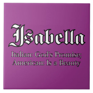 Bedeutung von Isabella Fliese