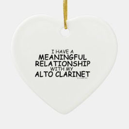 Bedeutungsvolle Beziehung Alto Klarinette Keramik Ornament