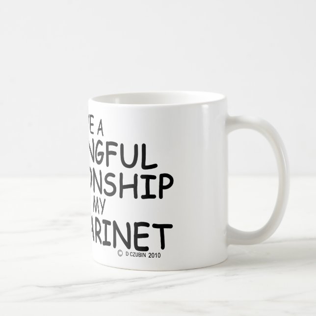 Bedeutungsvolle Beziehung Bass Klarinette Kaffeetasse (Rechts)