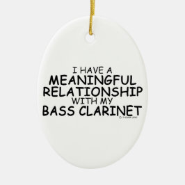 Bedeutungsvolle Beziehung Bass Klarinette Keramikornament