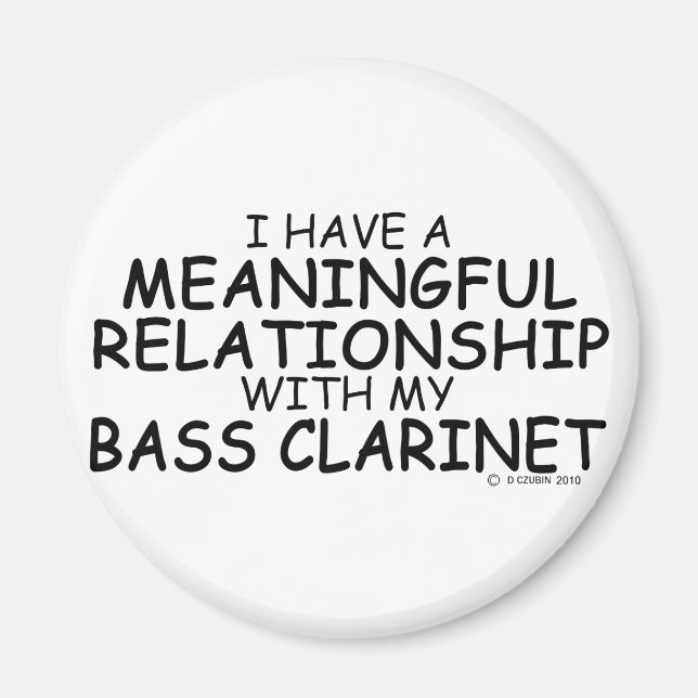 Bedeutungsvolle Beziehung Bass Klarinette Magnet (Vorne)