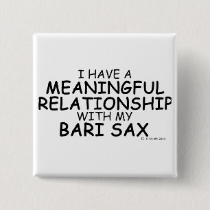 Bedeutungsvolles Verhältnis-Bari-Saxophon Button