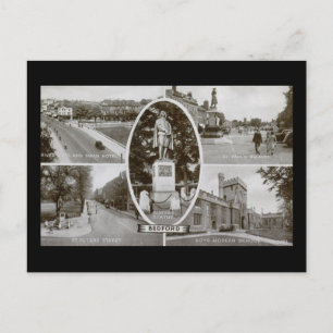 Bedford, England Vintage Postkarte