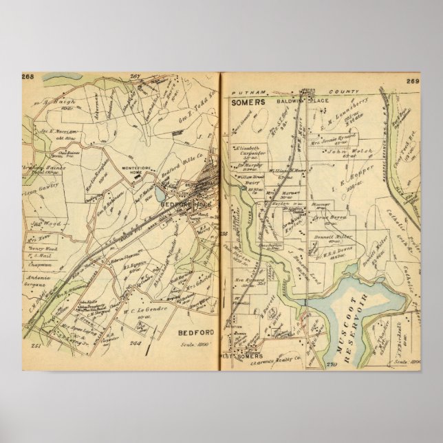 Bedford, New York 4 Poster (Vorne)