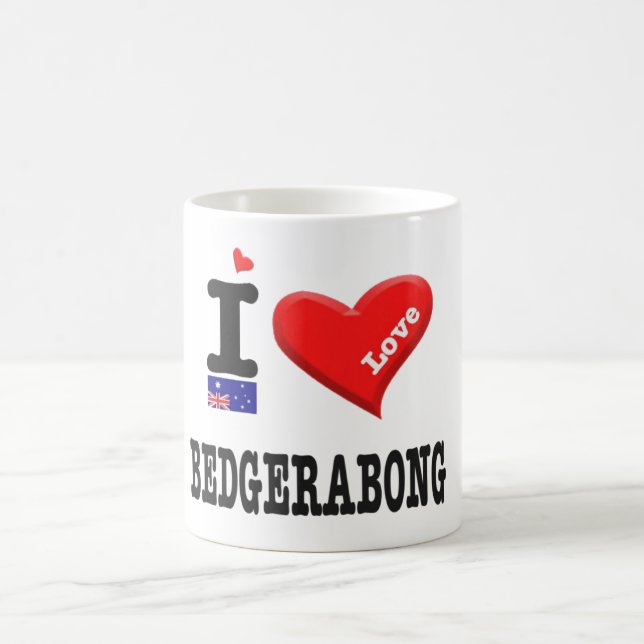 BEDGERABONG - I-Liebe Kaffeetasse (Mittel)