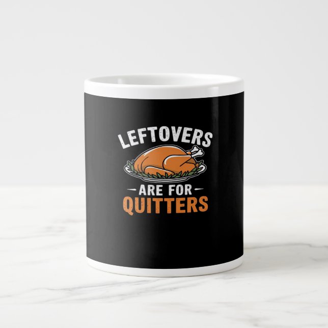 Bedienelemente sind für Quitters Classic Retro Gra Jumbo-Tasse (Vorderseite)