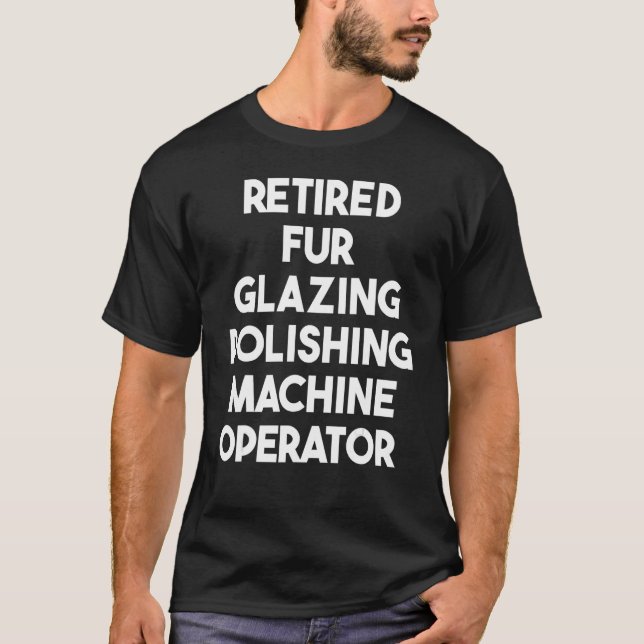 Bediener der glänzenden Zahnpoliermaschine mit nac T-Shirt (Vorderseite)