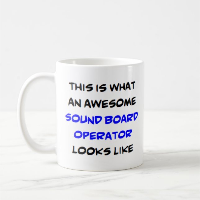 Bediener der Soundkarte, phantastisch Kaffeetasse (Links)