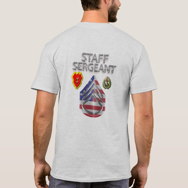 Bedienstete der Abteilung Infanterie T-Shirt (Rückseite)
