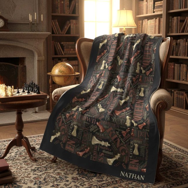 Bedingungen und Stücke für Schach - Kupfer- und Go Fleecedecke (Von Creator hochgeladen)