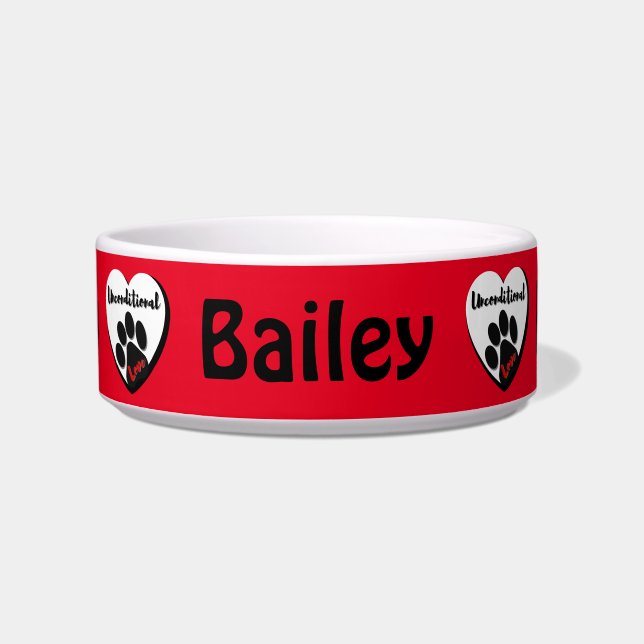 bedingungslose Liebe Keramik Haustiere Bowl Napf (Vorderseite)