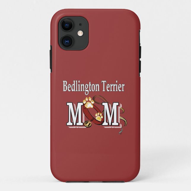 Bedlington Terrier Dog MAMA Case-Mate iPhone Hülle (Rückseite)