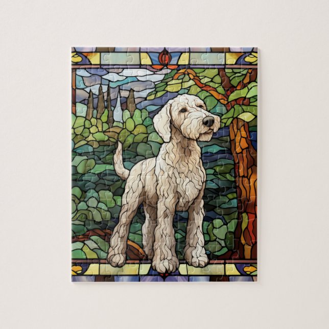 Bedlington Terrier Dog Puzzle (Vertikal)