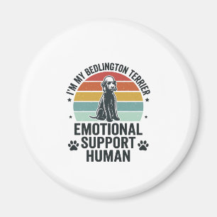 Bedlington Terrier Emotionaler Unterstützer Mensch Magnet